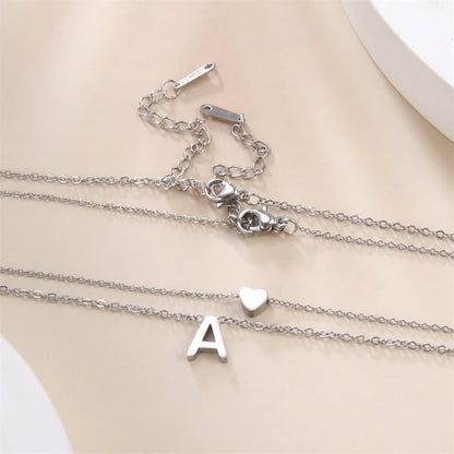 Collana Personalizzata Cuore e Iniziale