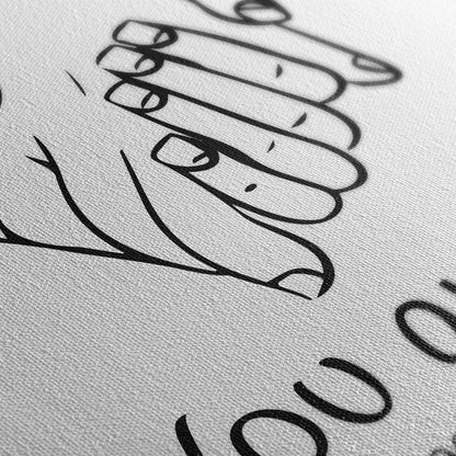 Stampa Tela Personalizzata Line Art